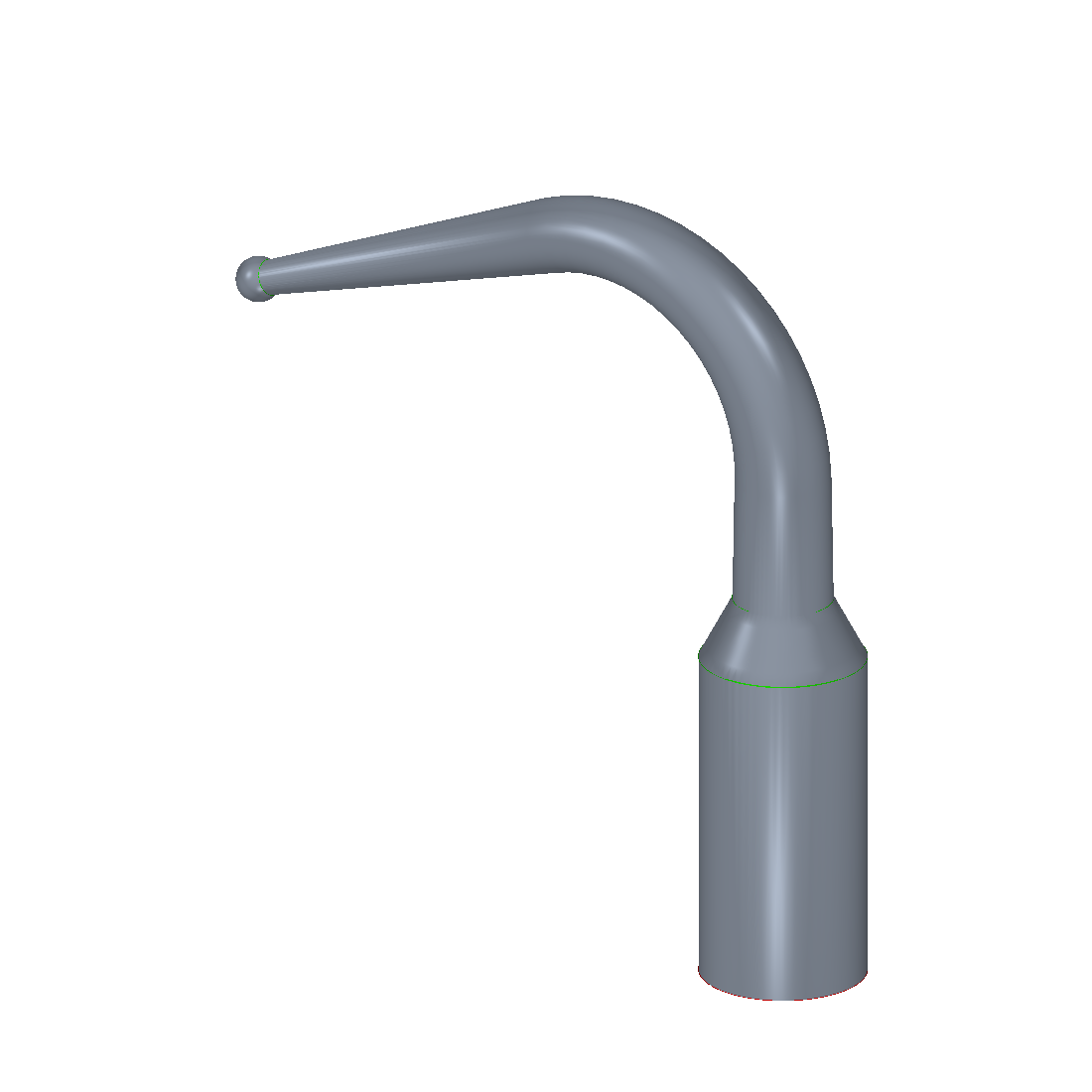 3D CAD model of a machined component