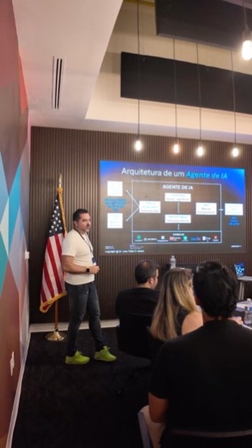 Presentation slide on AI agents